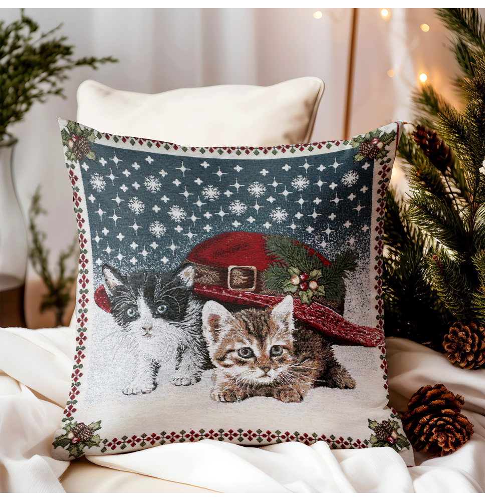 Párnahuzat gobelin 42x42 cm Chenille IT01