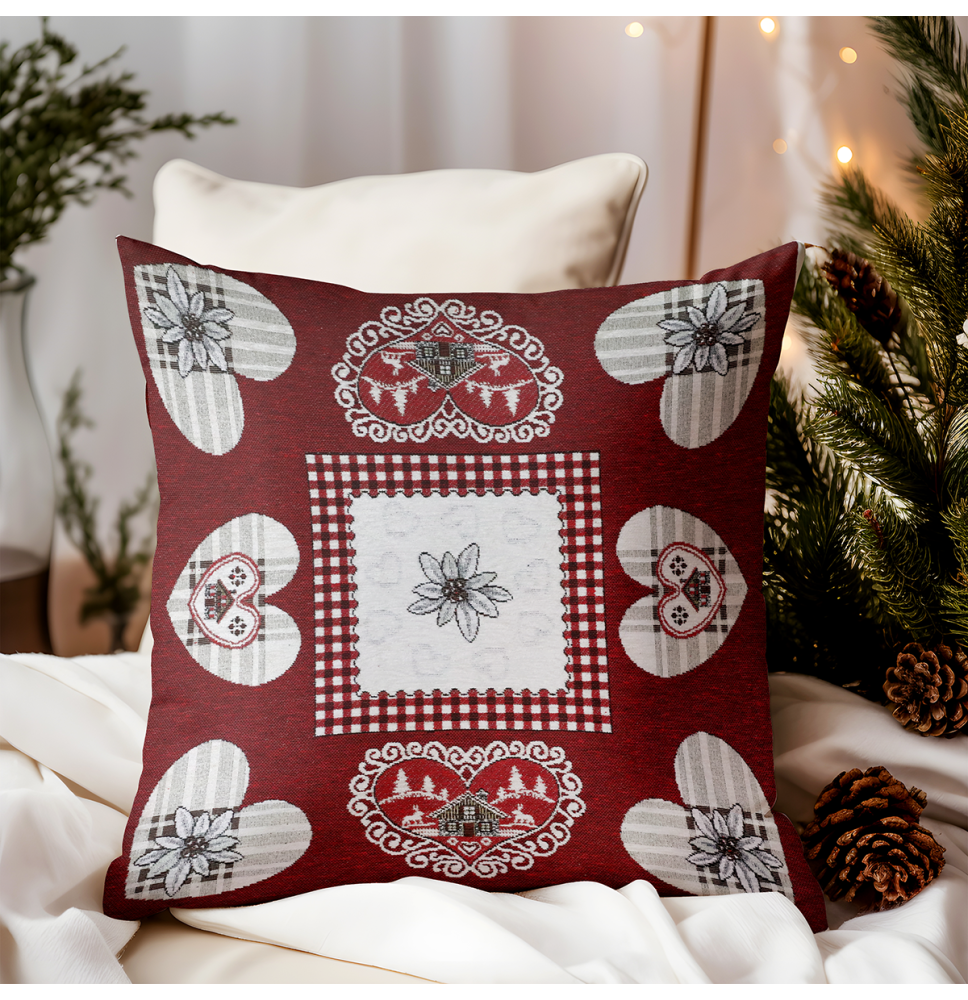 Párnahuzat gobelin 42x42 cm Chenille IT026