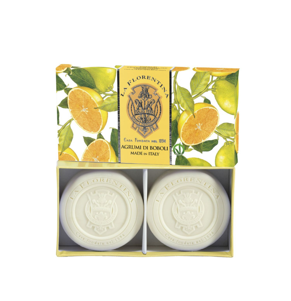 Ajándék szappankészlet boboli citrusfélék 2x115 g