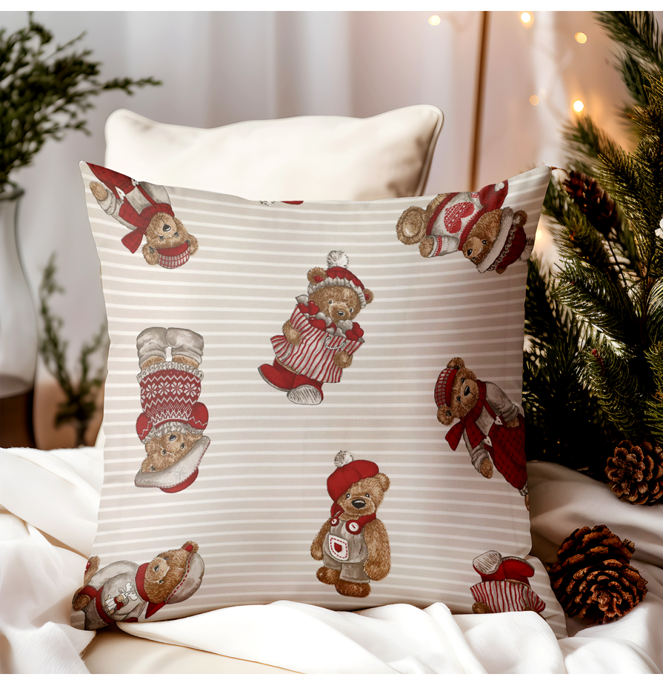 Párnahuzat Teddy mackó bézs