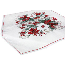 Karácsonyi zsenília terítő Karácsonyi rózsa | Mondo Italia