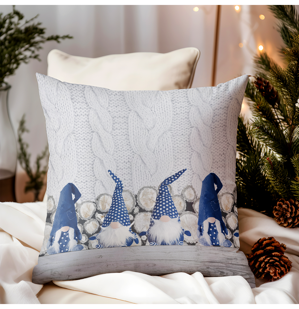 Párnahuzat Tündérek kék 40x40 cm MADE IN ITALY