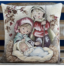 Párnahuzat gobelin 42x42 cm Chenille 6133