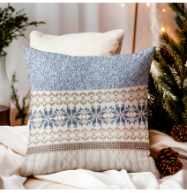 Párnahuzat Jersey kék 40x40 cm MADE IN ITALY