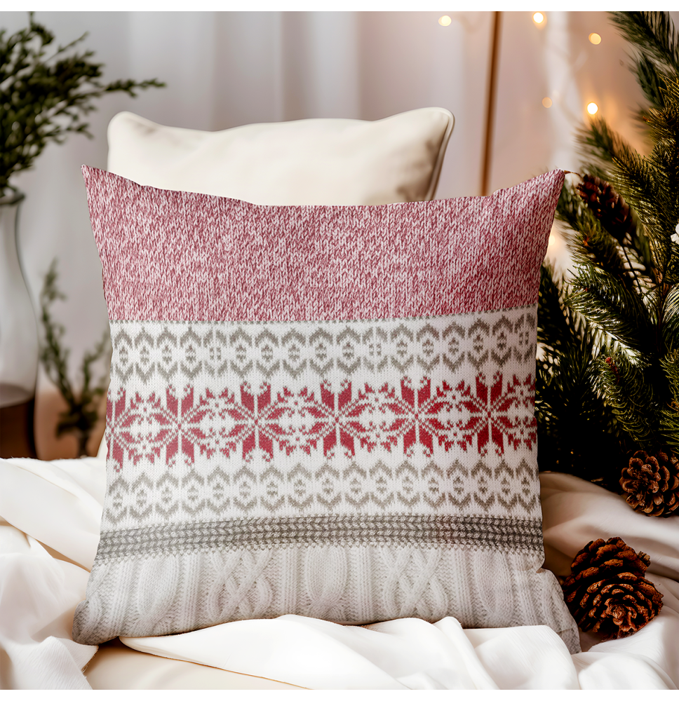 Párnahuzat Jersey piros 40x40 cm MADE IN ITALY