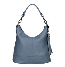 Női bőr kézitáska MI38 égszínkék Made in Italy