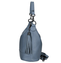 Női bőr kézitáska MI38 égszínkék Made in Italy