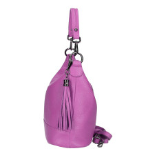 Női bőr kézitáska MI38 fukszia Made in Italy