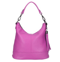 Női bőr kézitáska MI38 fukszia Made in Italy