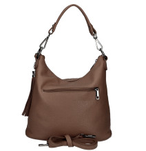 Női bőr kézitáska MI38 barna Made in Italy