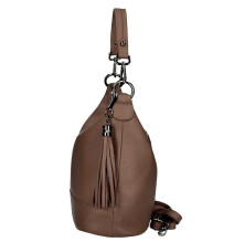 Női bőr kézitáska MI38 barna Made in Italy