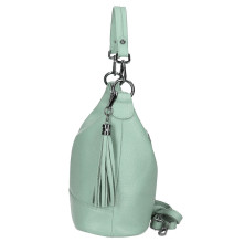 Női bőr kézitáska MI38 menta Made in Italy