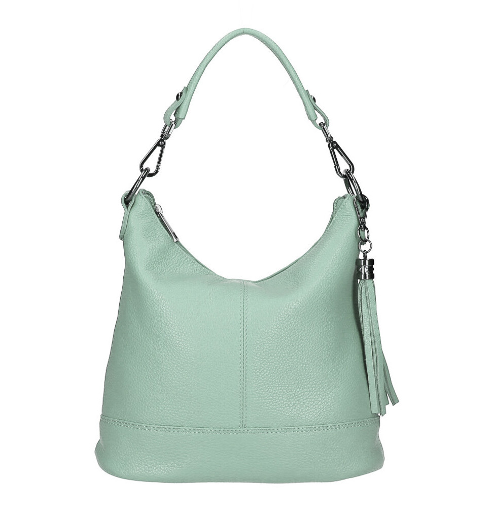 Női bőr kézitáska MI38 menta Made in Italy