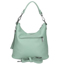 Női bőr kézitáska MI38 menta Made in Italy