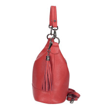 Női bőr kézitáska MI38 piros Made in Italy