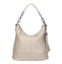 Női bőr kézitáska MI38 szürkésbarna Made in Italy