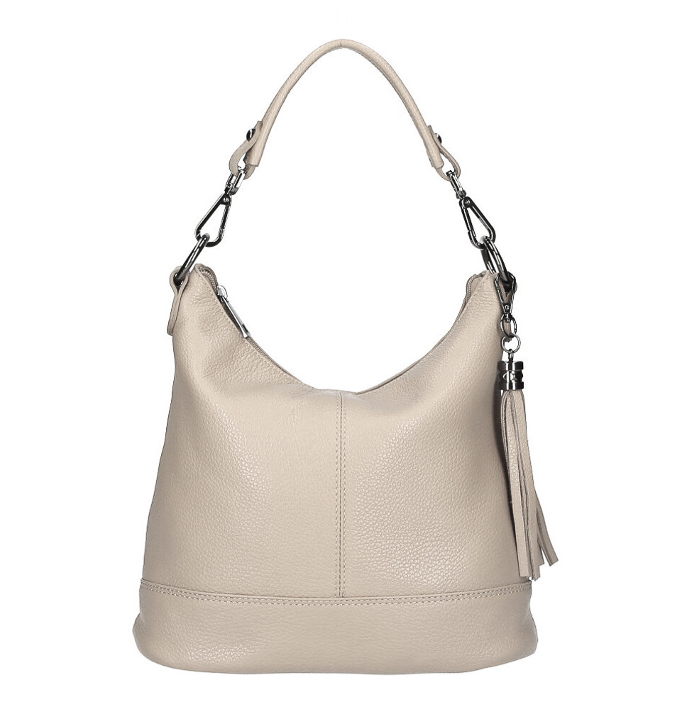 Női bőr kézitáska MI38 szürkésbarna Made in Italy