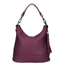 Női bőr kézitáska MI38 Burgundia Made in Italy