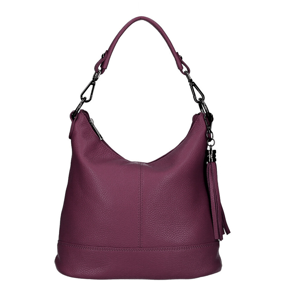 Női bőr kézitáska MI38 Burgundia Made in Italy