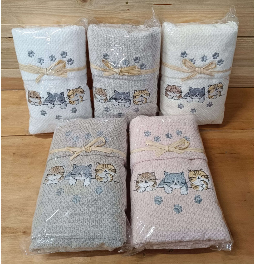 Ajándék készlet 2 frottír törölközőből MIGDU9 40x60 cm + 50x100 cm