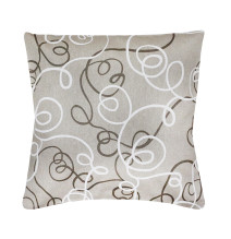 Párnahuzat bézs-fehér vonalak