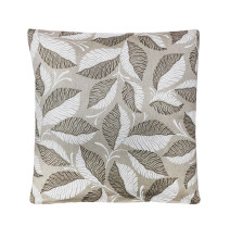 Párnahuzat bézs-fehér lombozat