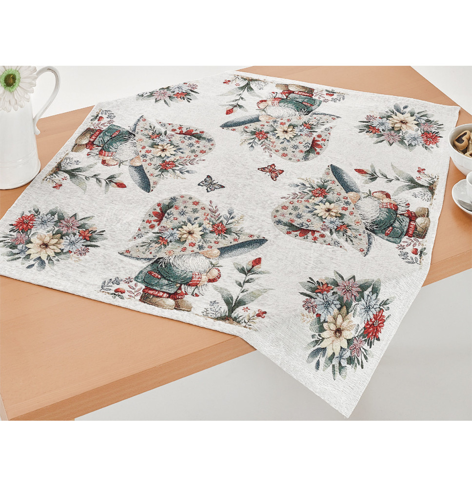 Gobelin asztalterítő Tavaszi manó 90x90 cm Chenille IT118