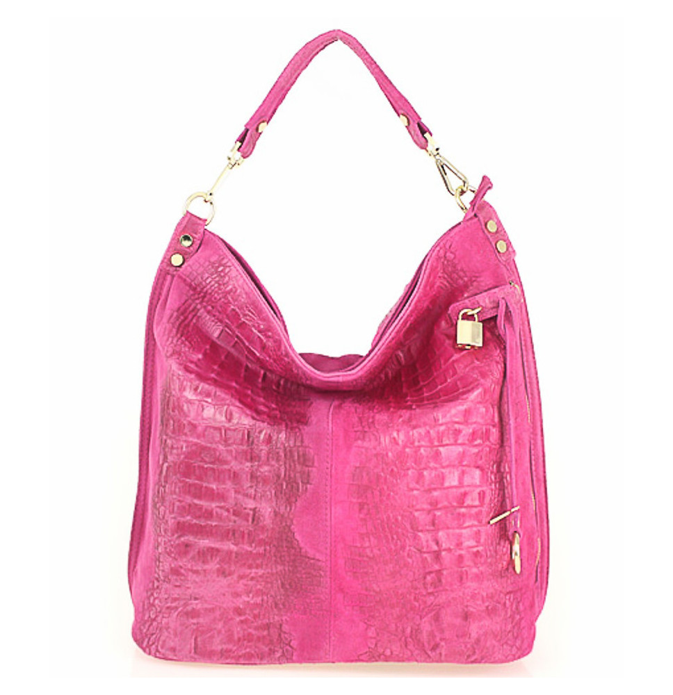 Bőr krokodil pénztárca 1311 fukszia