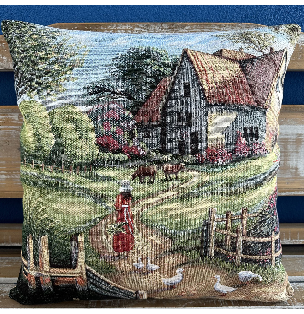 Párnahuzat gobelin 42x42 cm Eden 6230