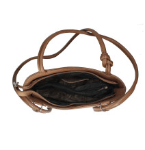 Bőr válltáska/hátizsák 1260 okker+konyak Made in Italy