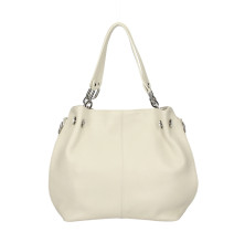 Női bőr kézitáska 842 beige Made in Italy