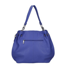 Női bőr kézitáska 842 azúrkék Made in Italy