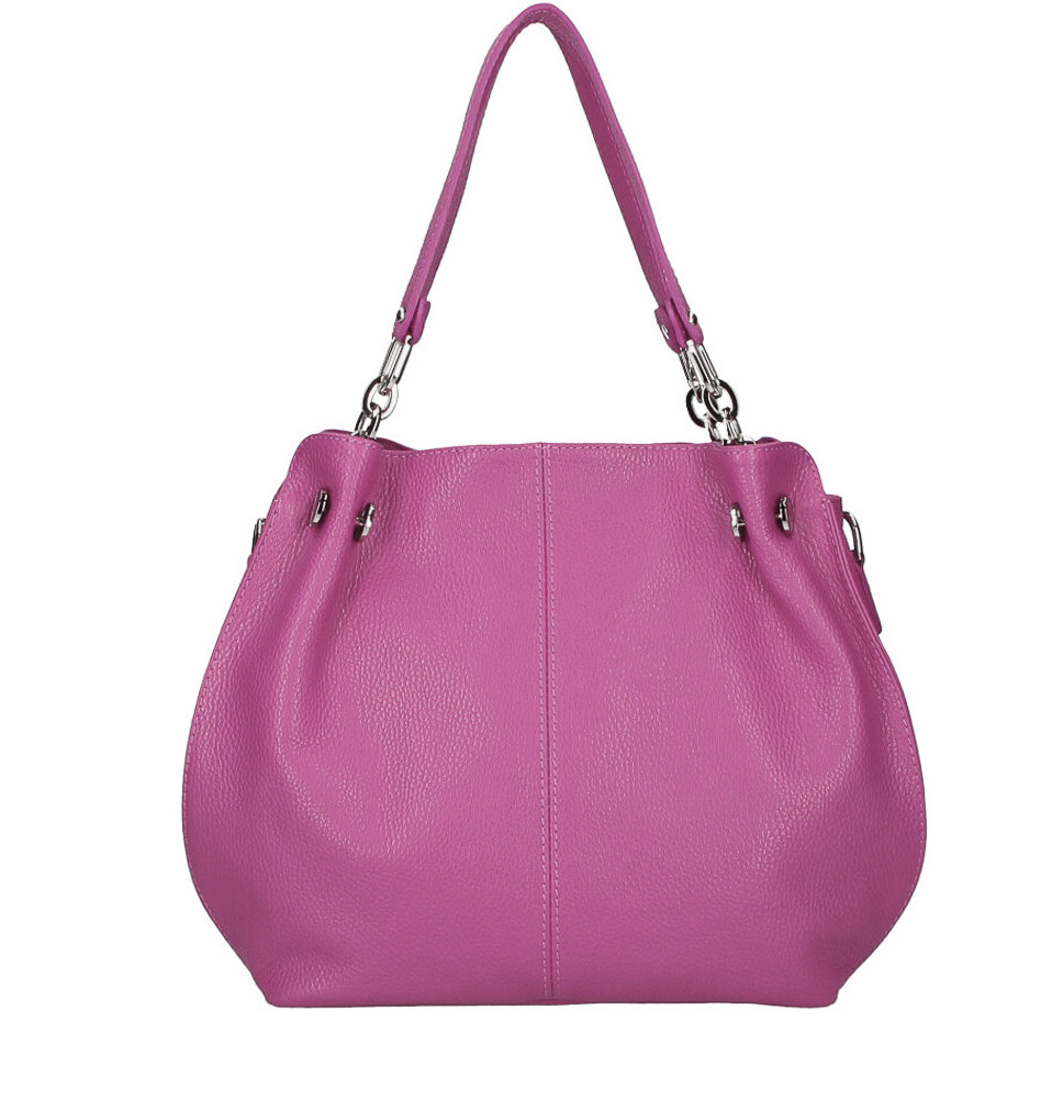 Női bőr kézitáska 842 fukszia Made in Italy