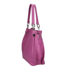 Női bőr kézitáska 842 fukszia Made in Italy