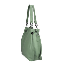 Női bőr kézitáska 842 menta Made in Italy