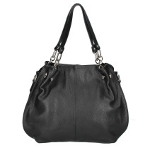 Női bőr kézitáska 842 fekete Made in Italy