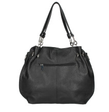 Női bőr kézitáska 842 fekete Made in Italy