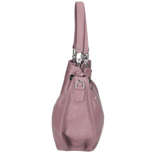 Női bőr kézitáska 842 régi rózsaszín Made in Italy