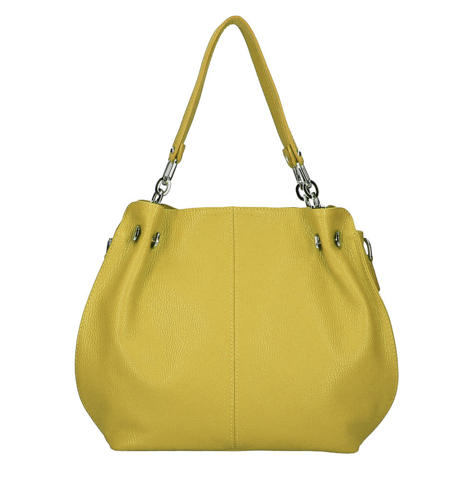 Női bőr kézitáska 842 okker Made in Italy