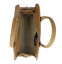 Női bőr kézitáska 306 bézs Made in Italy