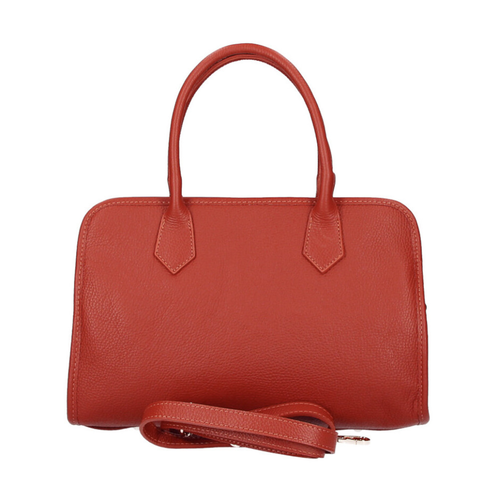 Női bőr kézitáska 306 piros Made in Italy