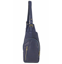 Férfi bőr válltáska 990 kék