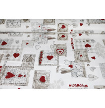 Dekoratív pamutszövet Bormio, szélesség 140 cm