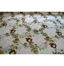 Veľkonočná žakárová látka s motívom vajíčok a hniezd, šírka 160 cm