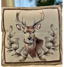 Párnahuzat gobelin Szarvas a barna