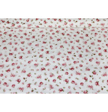Pamut szövet Rózsaszín rózsák, h. 140 cm