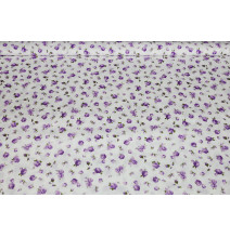 Pamut szövet Lila rózsák