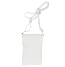 Bőr telefontok 297 fehér Made in Italy