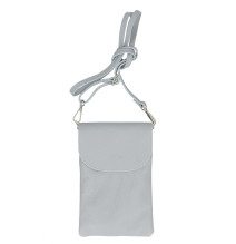 Bőr telefontok 297 szürke Made in Italy