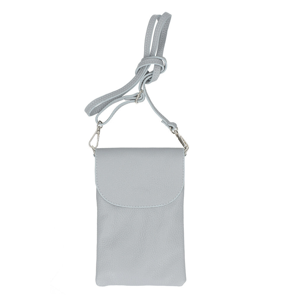 Bőr telefontok 297 szürke Made in Italy